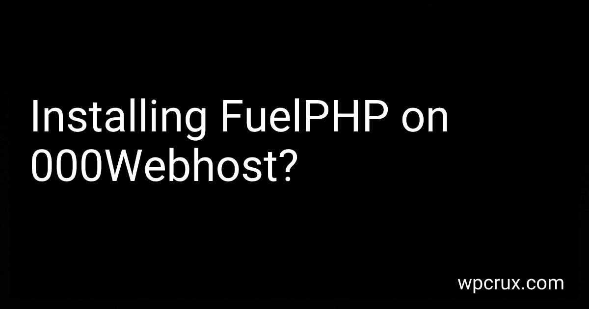 Installing FuelPHP on 000Webhost? image