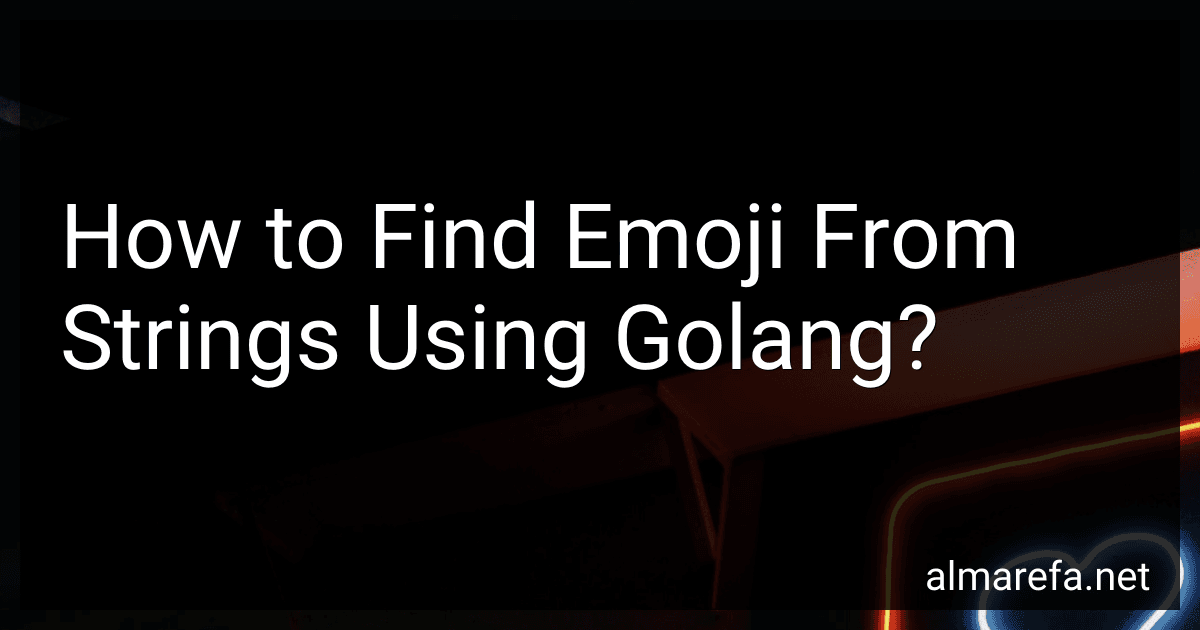 How to Find Emoji From Strings Using Golang? image
