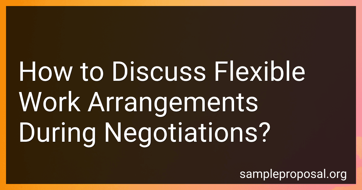 How to Discuss Flexible Work Arrangements During Negotiations? image