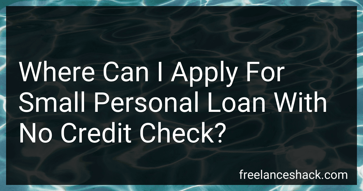 Where Can I Apply For Small Personal Loan With No Credit Check? image