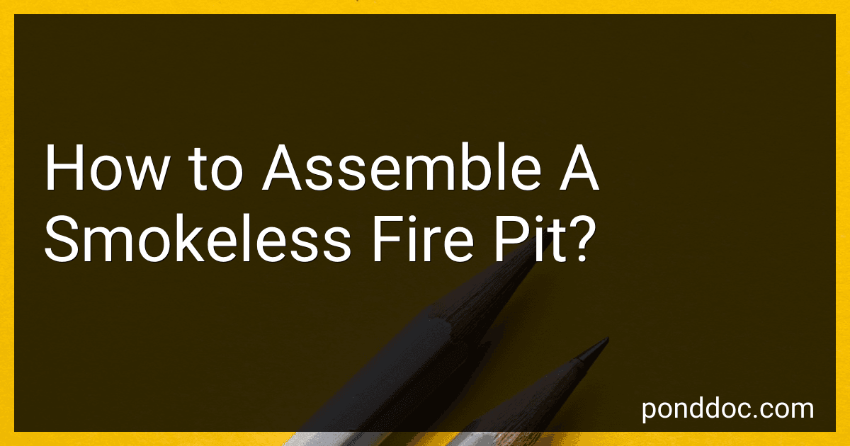 How to Assemble A Smokeless Fire Pit? image