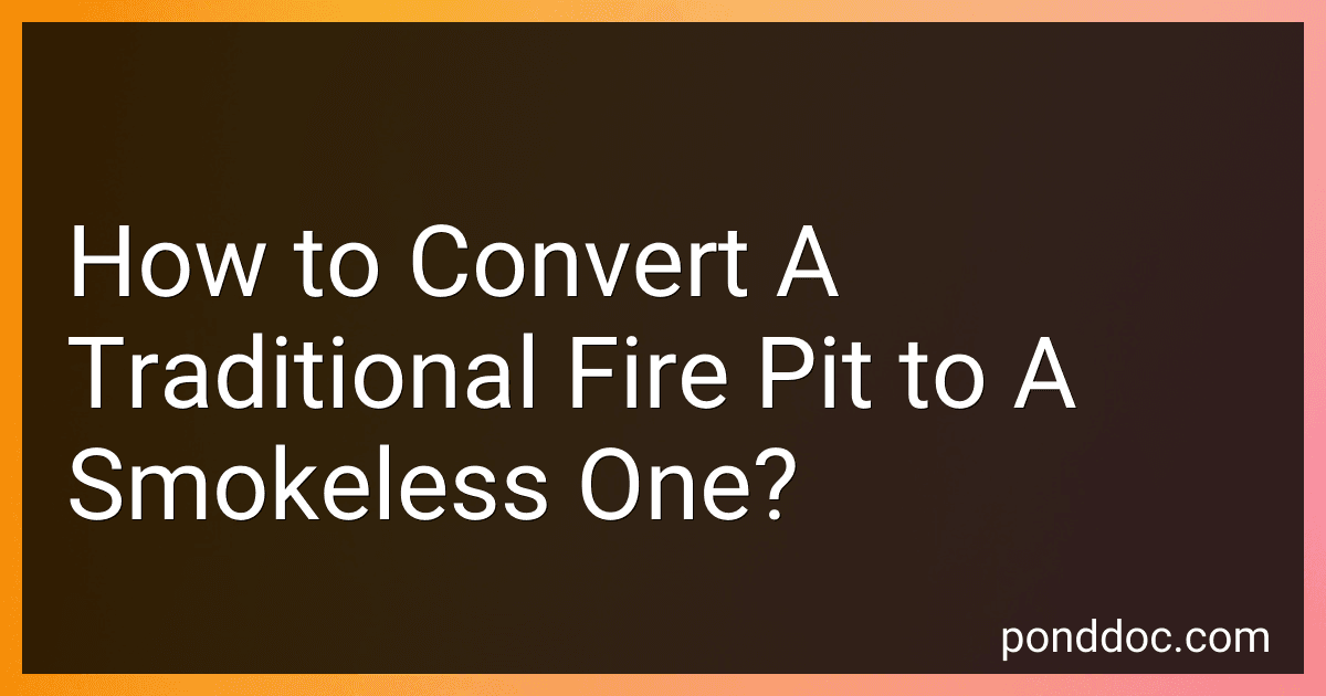 How to Convert A Traditional Fire Pit to A Smokeless One? image