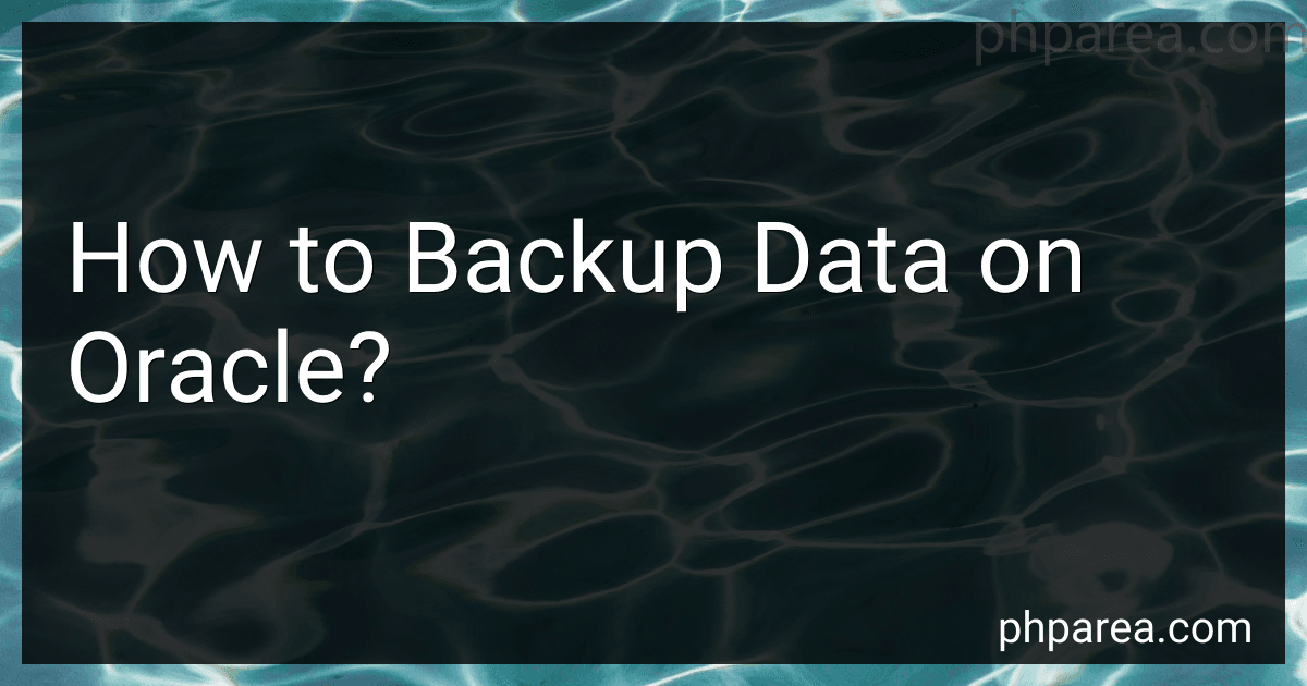 How to Backup Data on Oracle? image