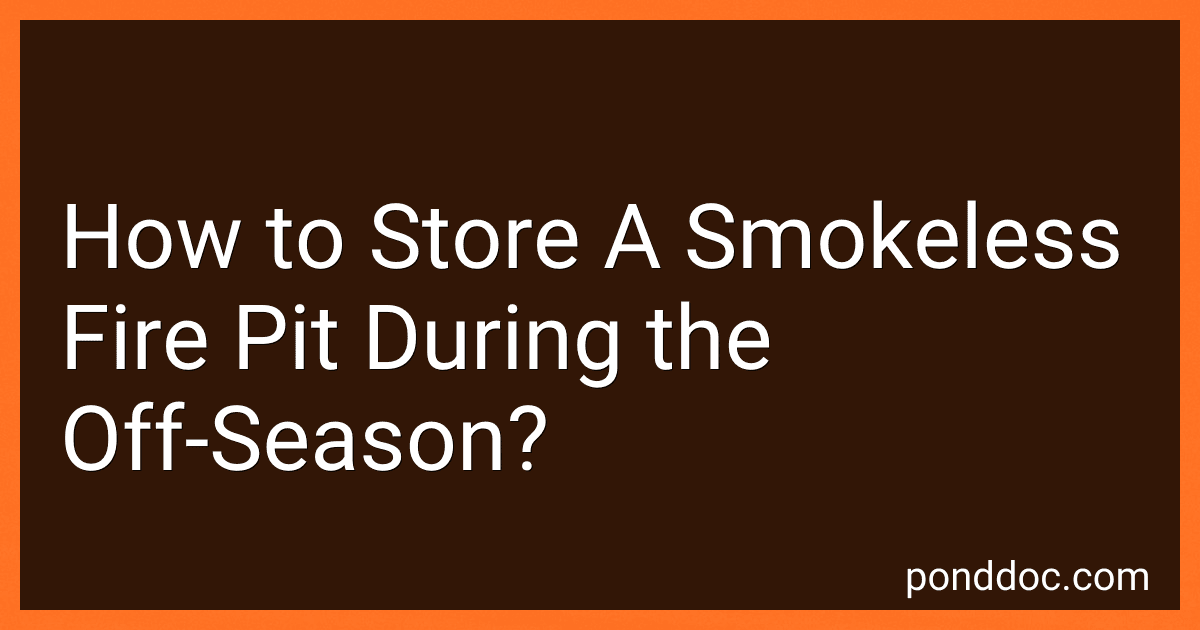How to Store A Smokeless Fire Pit During the Off-Season? image