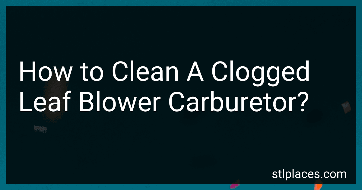 How to Clean A Clogged Leaf Blower Carburetor? image