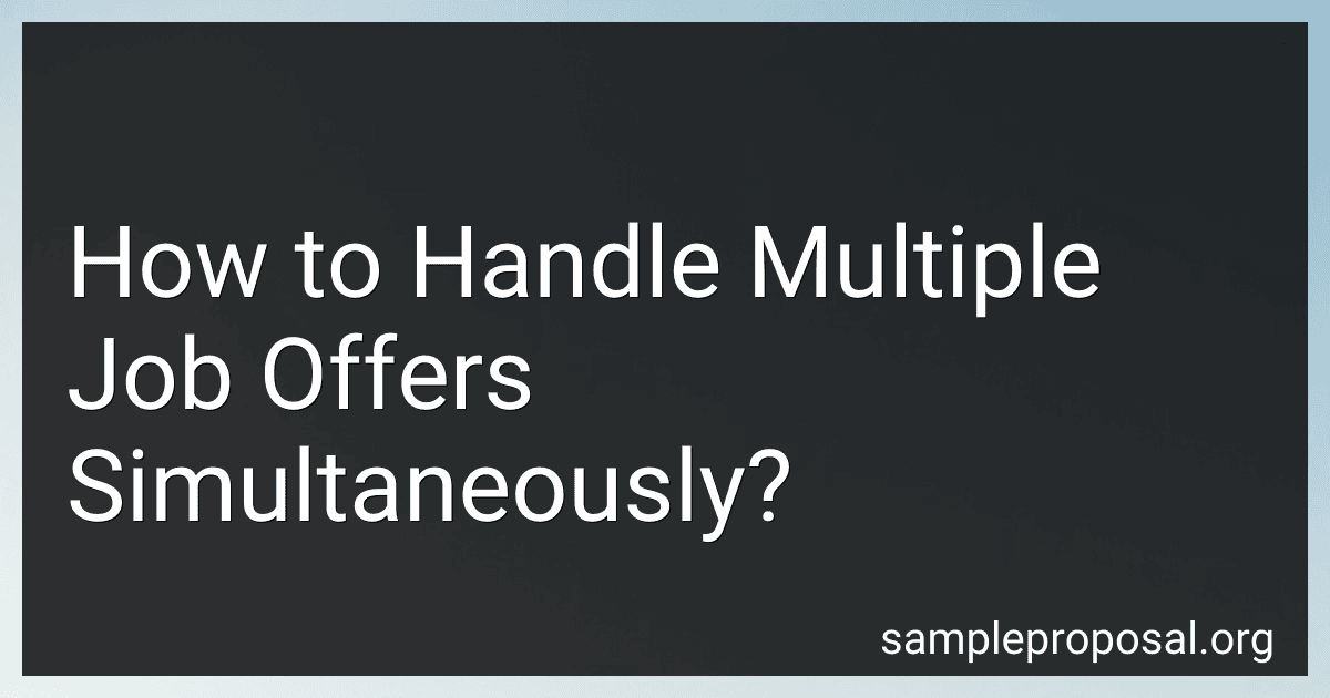 How to Handle Multiple Job Offers Simultaneously? image