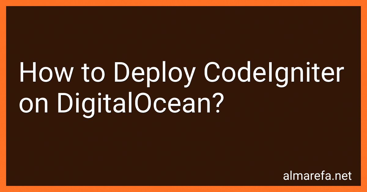 How to Deploy CodeIgniter on DigitalOcean? image