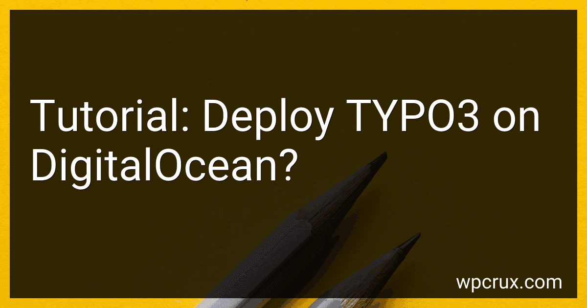 Tutorial: Deploy TYPO3 on DigitalOcean? image