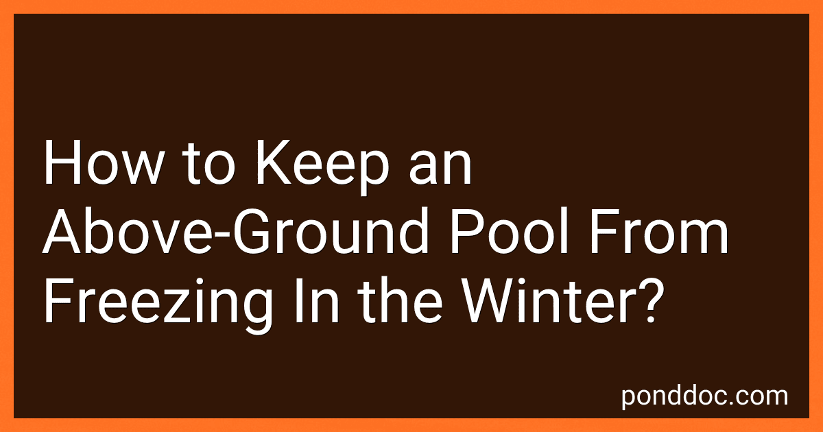 How to Keep an Above-Ground Pool From Freezing In the Winter? image