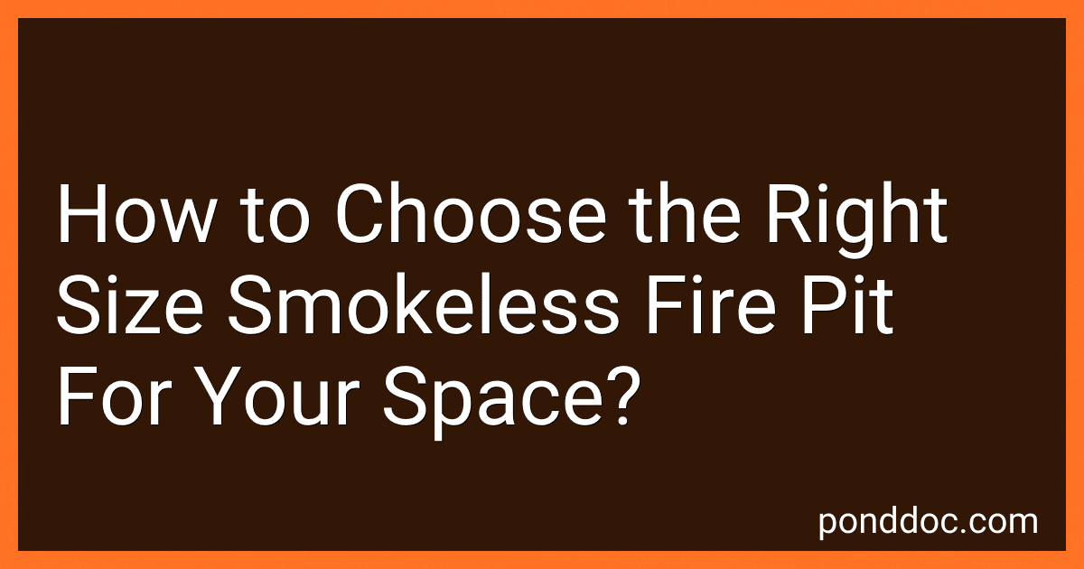 How to Choose the Right Size Smokeless Fire Pit For Your Space? image