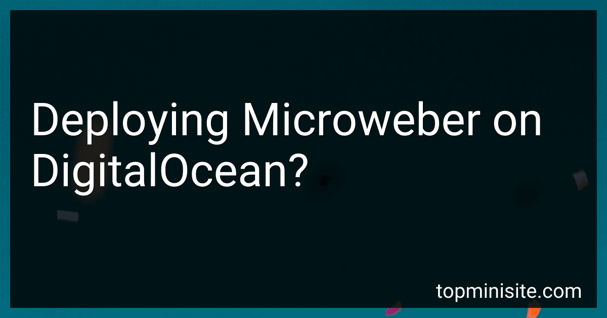 Deploying Microweber on DigitalOcean? image