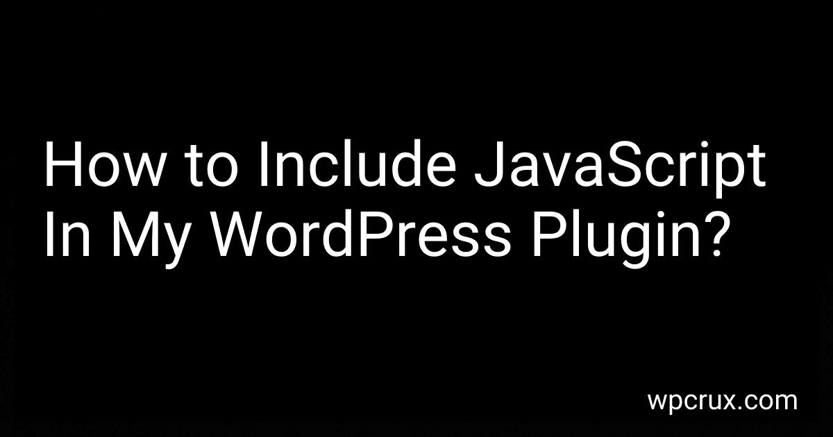 How to Include JavaScript In My WordPress Plugin? image