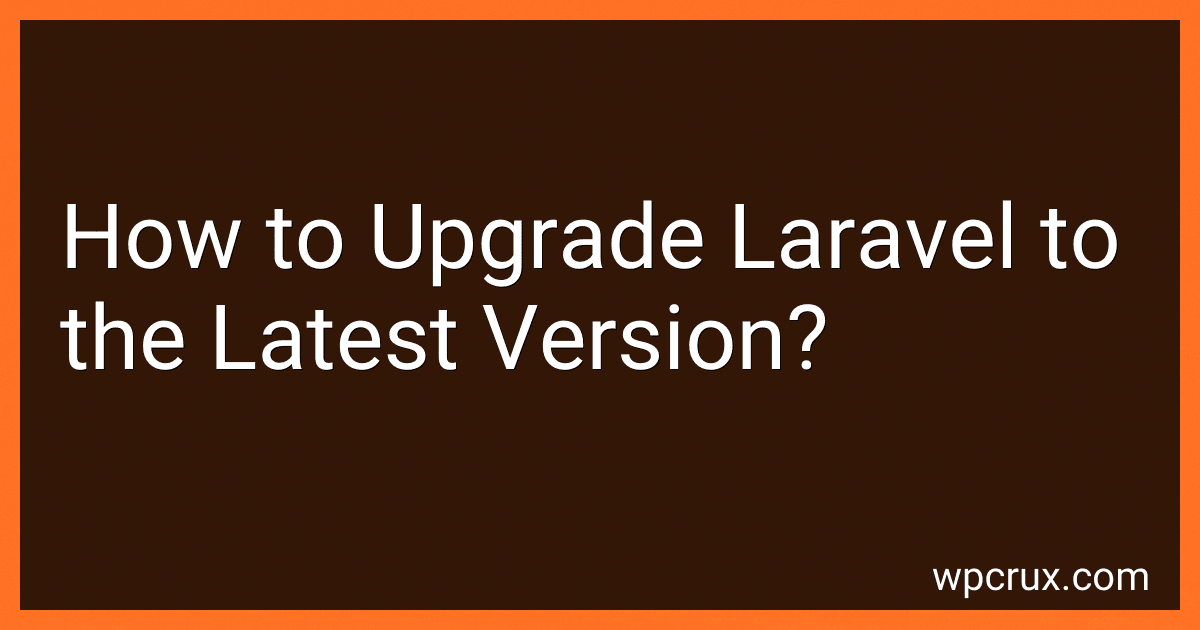 How to Upgrade Laravel to the Latest Version? image