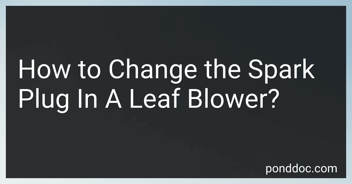 How to Change the Spark Plug In A Leaf Blower? image