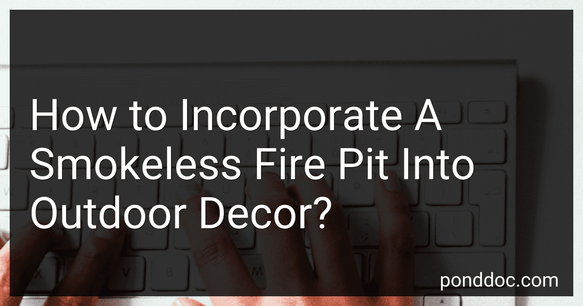 How to Incorporate A Smokeless Fire Pit Into Outdoor Decor? image
