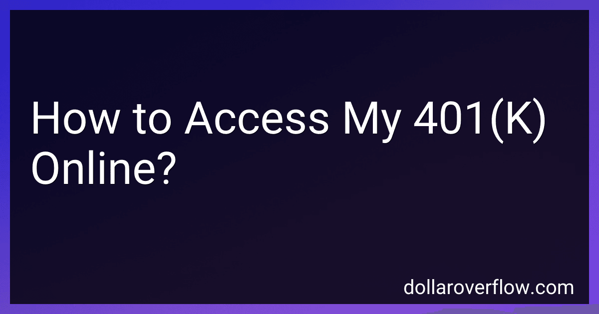 How to Access My 401(K) Online? image
