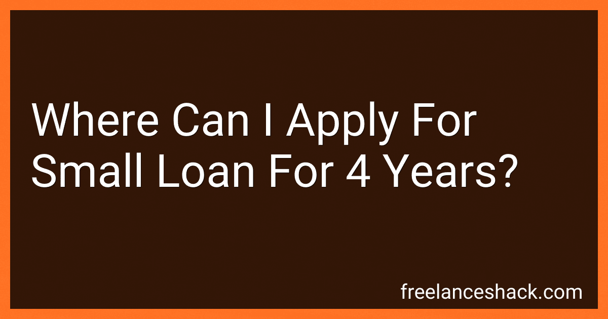 Where Can I Apply For Small Loan For 4 Years? image