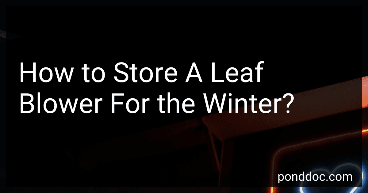 How to Store A Leaf Blower For the Winter? image