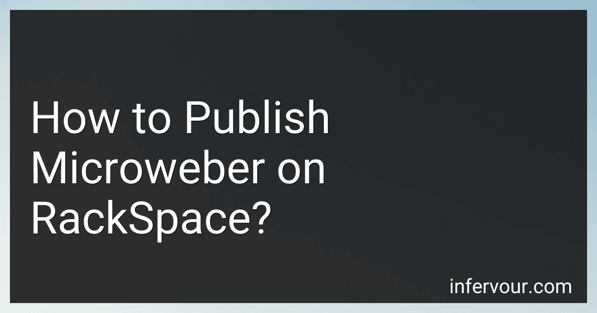 How to Publish Microweber on RackSpace? image