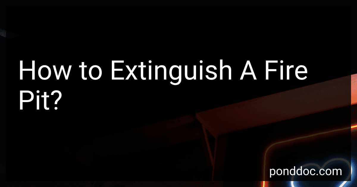 How to Extinguish A Fire Pit? image