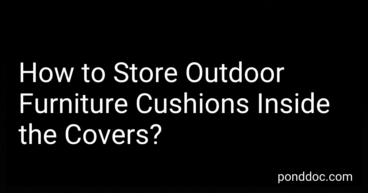 How to Store Outdoor Furniture Cushions Inside the Covers? image