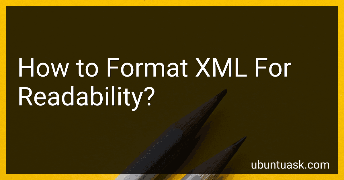 How to Format XML For Readability? image