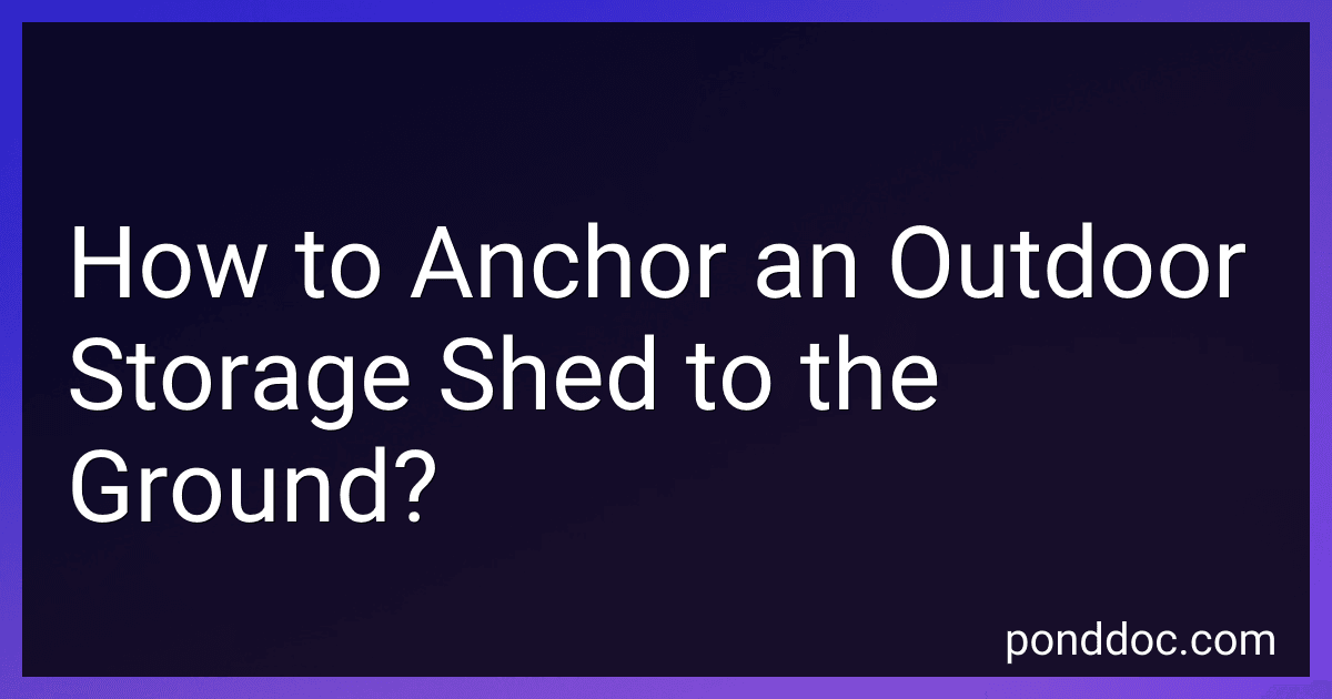 How to Anchor an Outdoor Storage Shed to the Ground? image