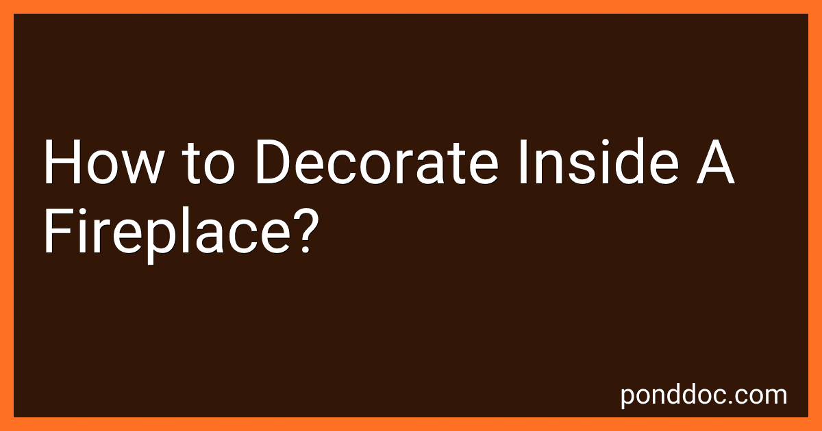 How to Decorate Inside A Fireplace? image