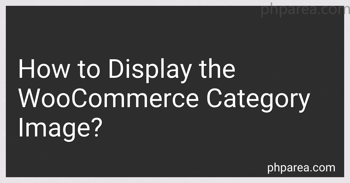 How to Display the WooCommerce Category Image? image