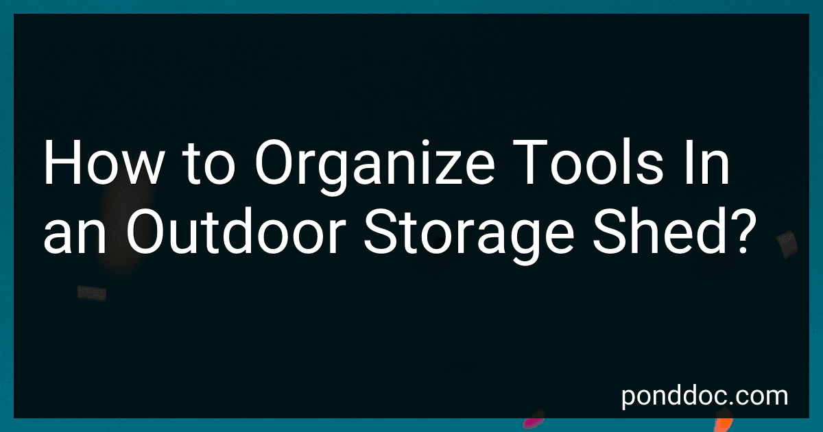 How to Organize Tools In an Outdoor Storage Shed? image