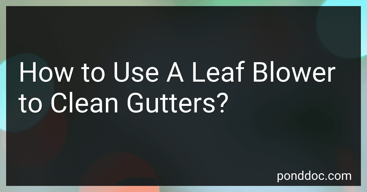 How to Use A Leaf Blower to Clean Gutters? image