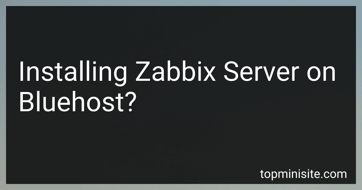 Installing Zabbix Server on Bluehost? image