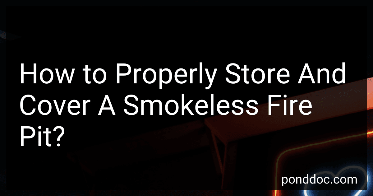 How to Properly Store And Cover A Smokeless Fire Pit? image