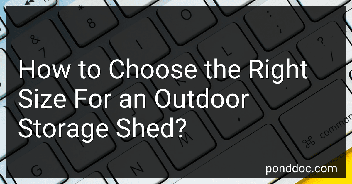 How to Choose the Right Size For an Outdoor Storage Shed? image