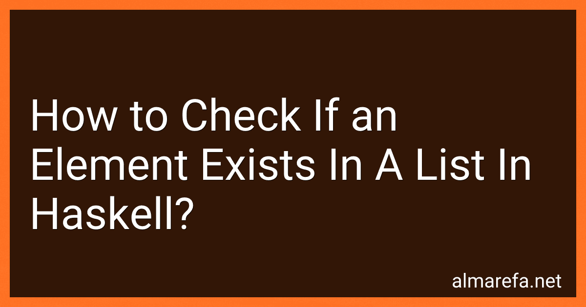How to Check If an Element Exists In A List In Haskell? image