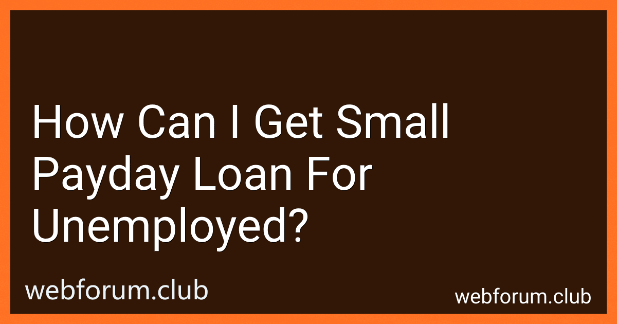How Can I Get Small Payday Loan For Unemployed? preview