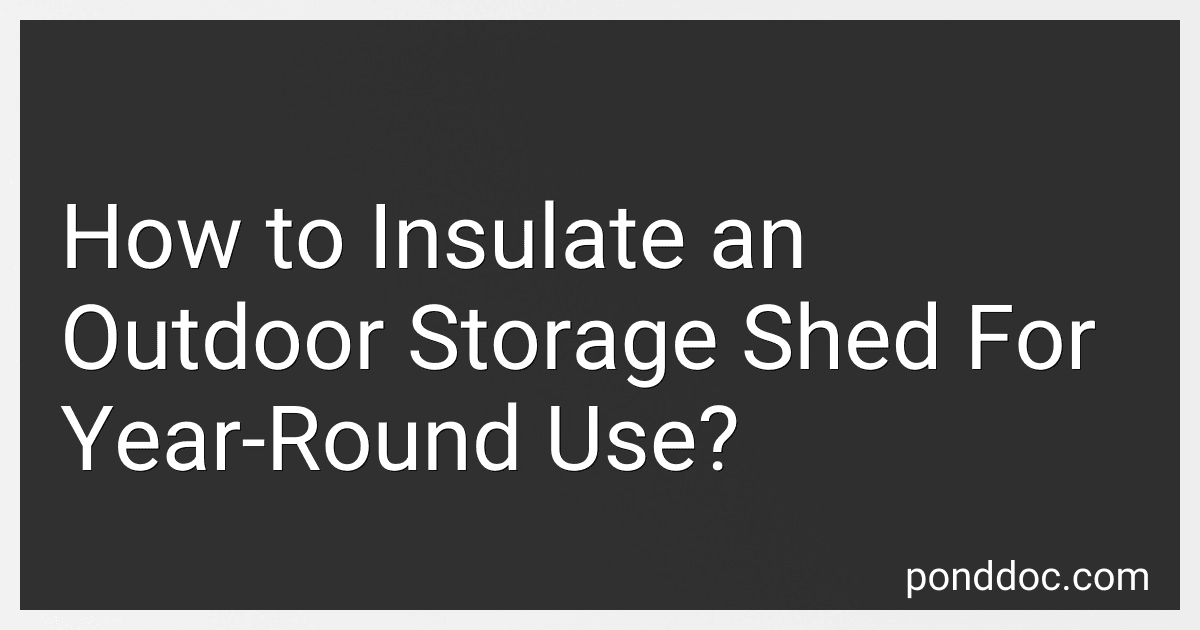 How to Insulate an Outdoor Storage Shed For Year-Round Use? image