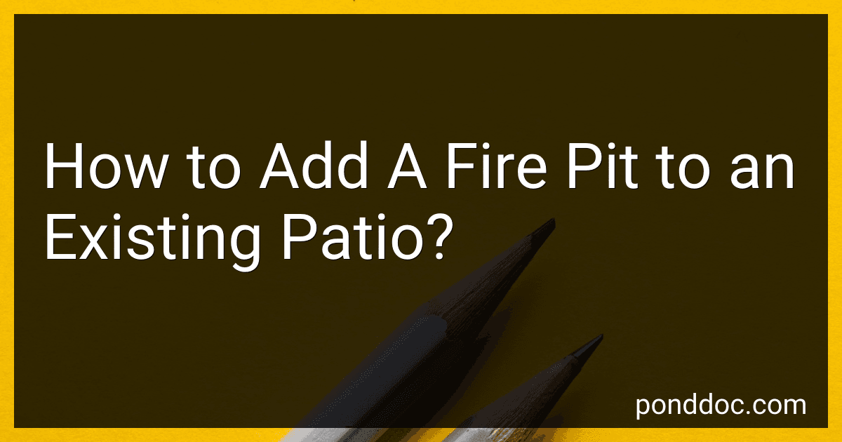 How to Add A Fire Pit to an Existing Patio? image