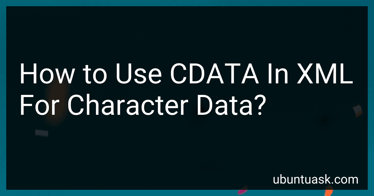 How to Use CDATA In XML For Character Data? image