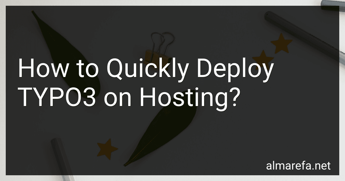 How to Quickly Deploy TYPO3 on Hosting? image