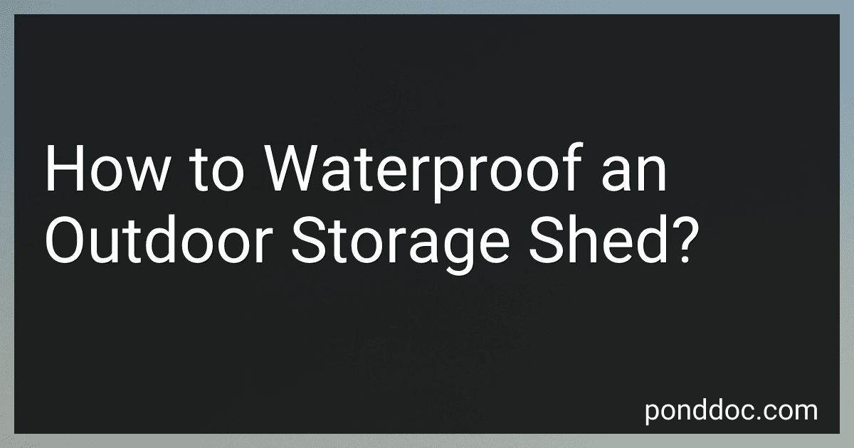 How to Waterproof an Outdoor Storage Shed? image