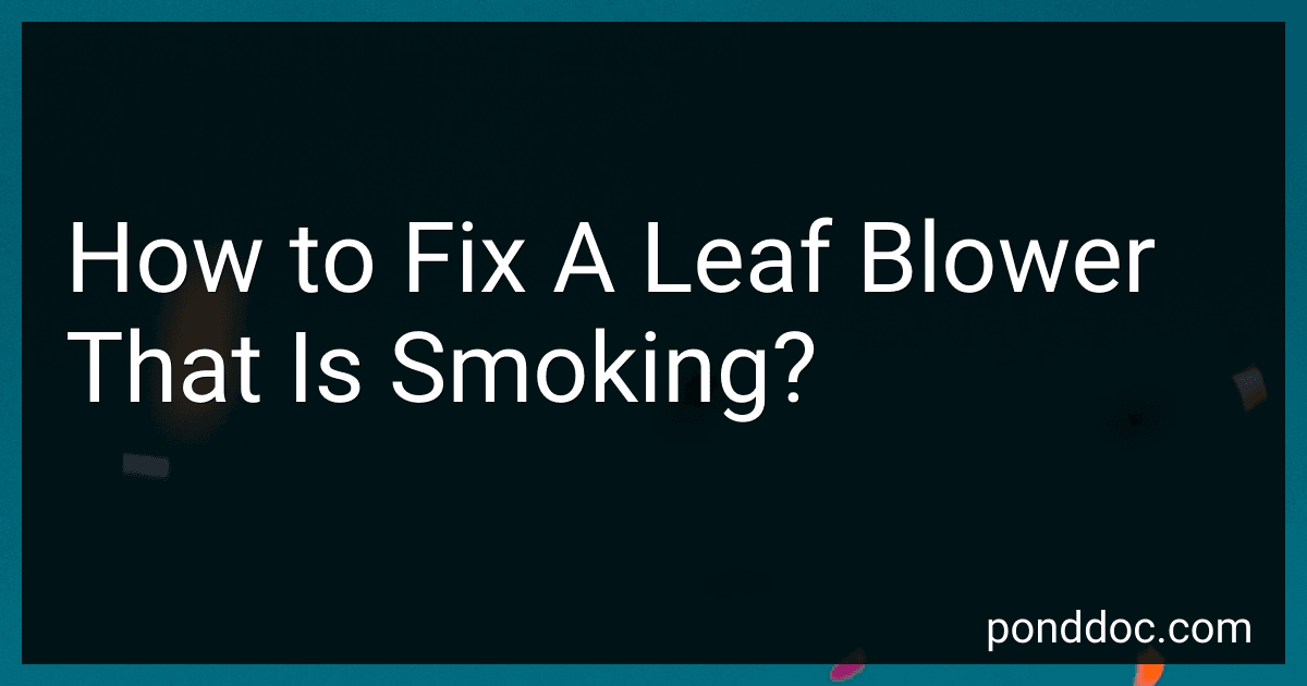 How to Fix A Leaf Blower That Is Smoking? image