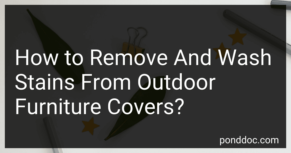 How to Remove And Wash Stains From Outdoor Furniture Covers? image