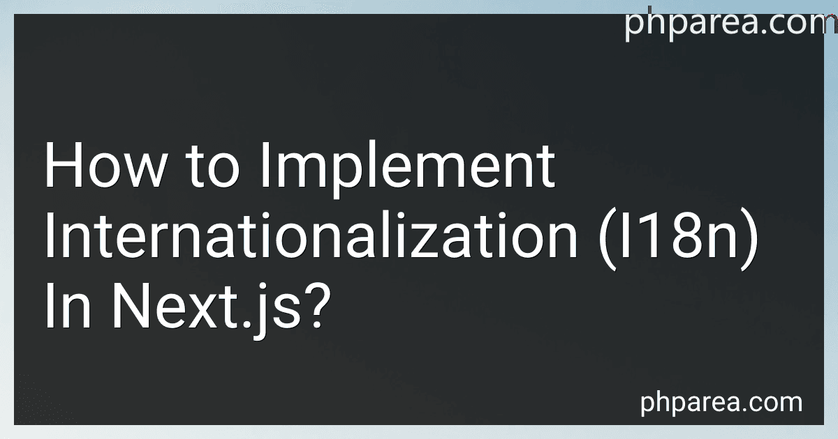 How to Implement Internationalization (I18n) In Next.js? image