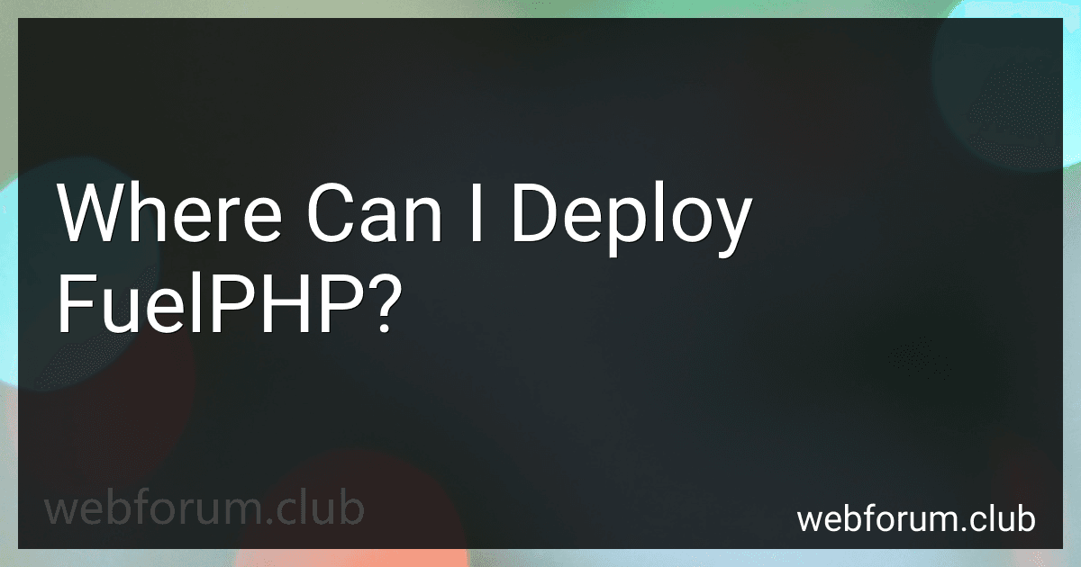 Where Can I Deploy FuelPHP? image