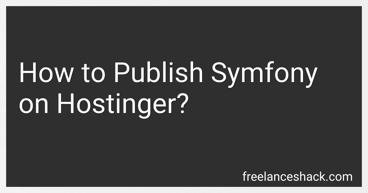 How to Publish Symfony on Hostinger? image