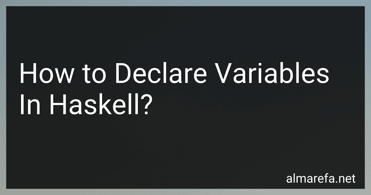 How to Declare Variables In Haskell? image