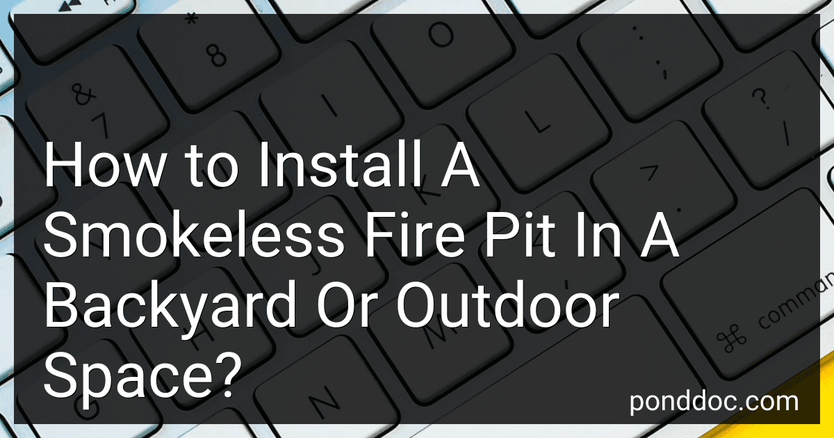 How to Install A Smokeless Fire Pit In A Backyard Or Outdoor Space? image
