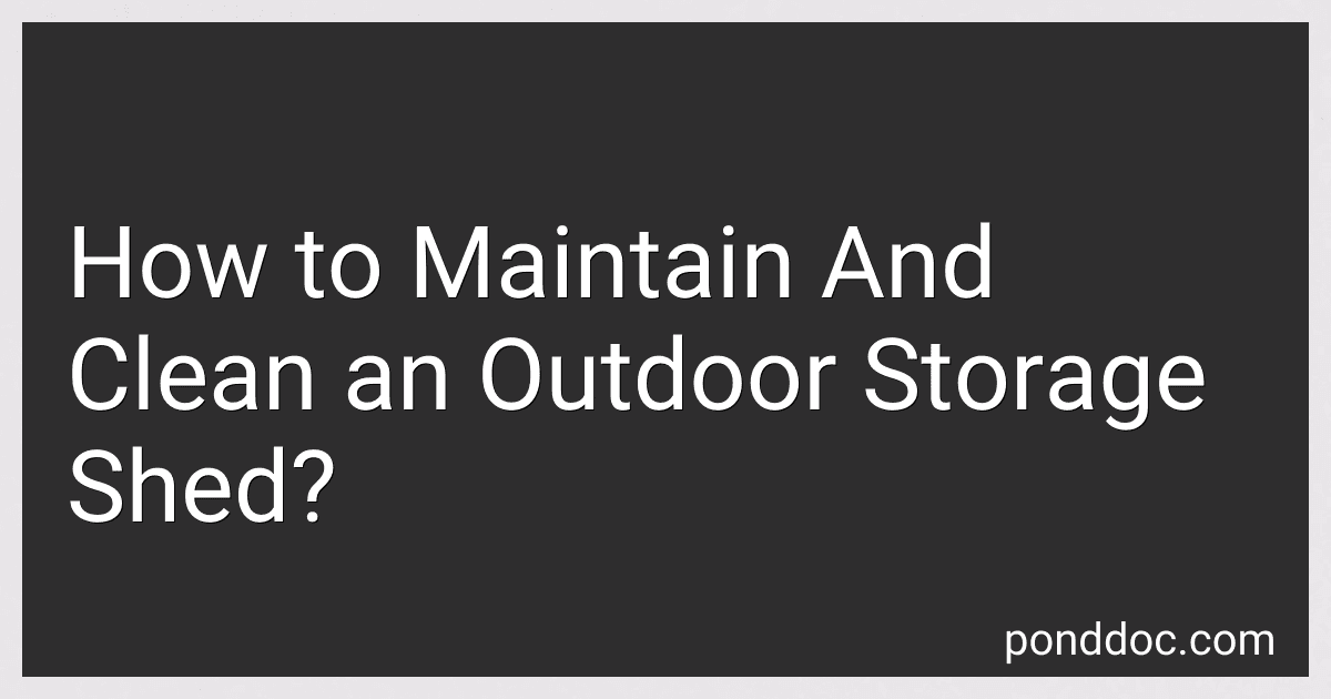 How to Maintain And Clean an Outdoor Storage Shed? image