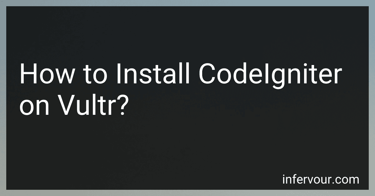 How to Install CodeIgniter on Vultr? image